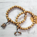 Genuine Premium White Sandalwood Mala & Bracelet Collection - Serenity & Style in Harmony! - Canaduo