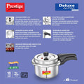 Prestige Deluxe Alpha Stainless Steel Spillage Control Pressure Cooker, 2 Litre - Canaduo