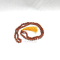 Rudraksha Mala - Authentic, Genuine, Certified 8mm, 108 Beads - Spiritual Beads Garland or Rosary - Canaduo