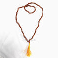 Rudraksha Mala - Authentic, Genuine, Certified 8mm, 108 Beads - Spiritual Beads Garland or Rosary - Canaduo