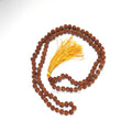 Rudraksha Mala - Authentic, Genuine, Certified 8mm, 108 Beads - Spiritual Beads Garland or Rosary - Canaduo
