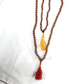 Rudraksha Mala - Authentic, Genuine, Certified 8mm, 108 Beads - Spiritual Beads Garland or Rosary - Canaduo